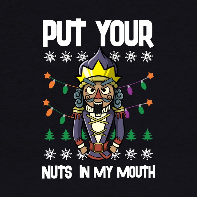 Ugly Christmas Lewd Nutcracker Pun Naugthy Pervert Dirty by TellingTales